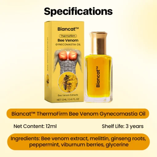 Biancat™ ThermoFirm Bee Venom Gynecomastia Oil - Image 6