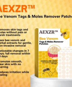 AEXZR™ Bee Venom -🇺🇸𝕊𝕒𝕧𝕖 🇺🇵 𝕥𝕠 8️⃣0️⃣% 𝕥𝕠𝕕𝕒𝕪🗽- Tags & Moles Remover Patches