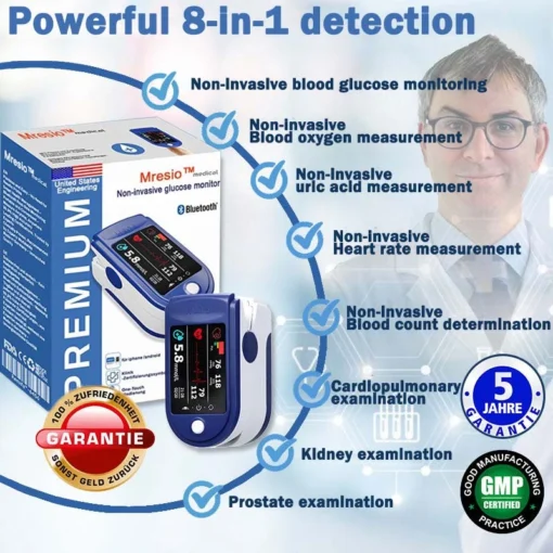 Mresio™ High Precision Non-invasive Glucose Meter