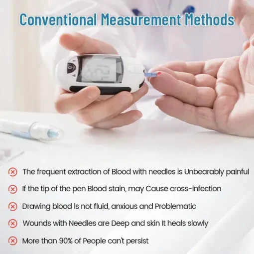 【OFFICIAL STORE】Oveallgo™ EX GlucoSense Non-Invasive Laser Blood Glucose Meter【99.9curacy👍Latest R&D in Medical Technology】