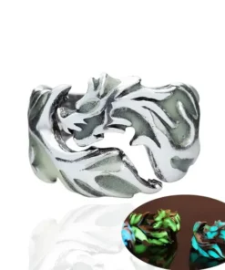 Punk fashion personality luminous dragon ring