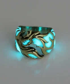 Punk fashion personality luminous dragon ring