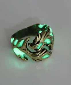 Punk fashion personality luminous dragon ring